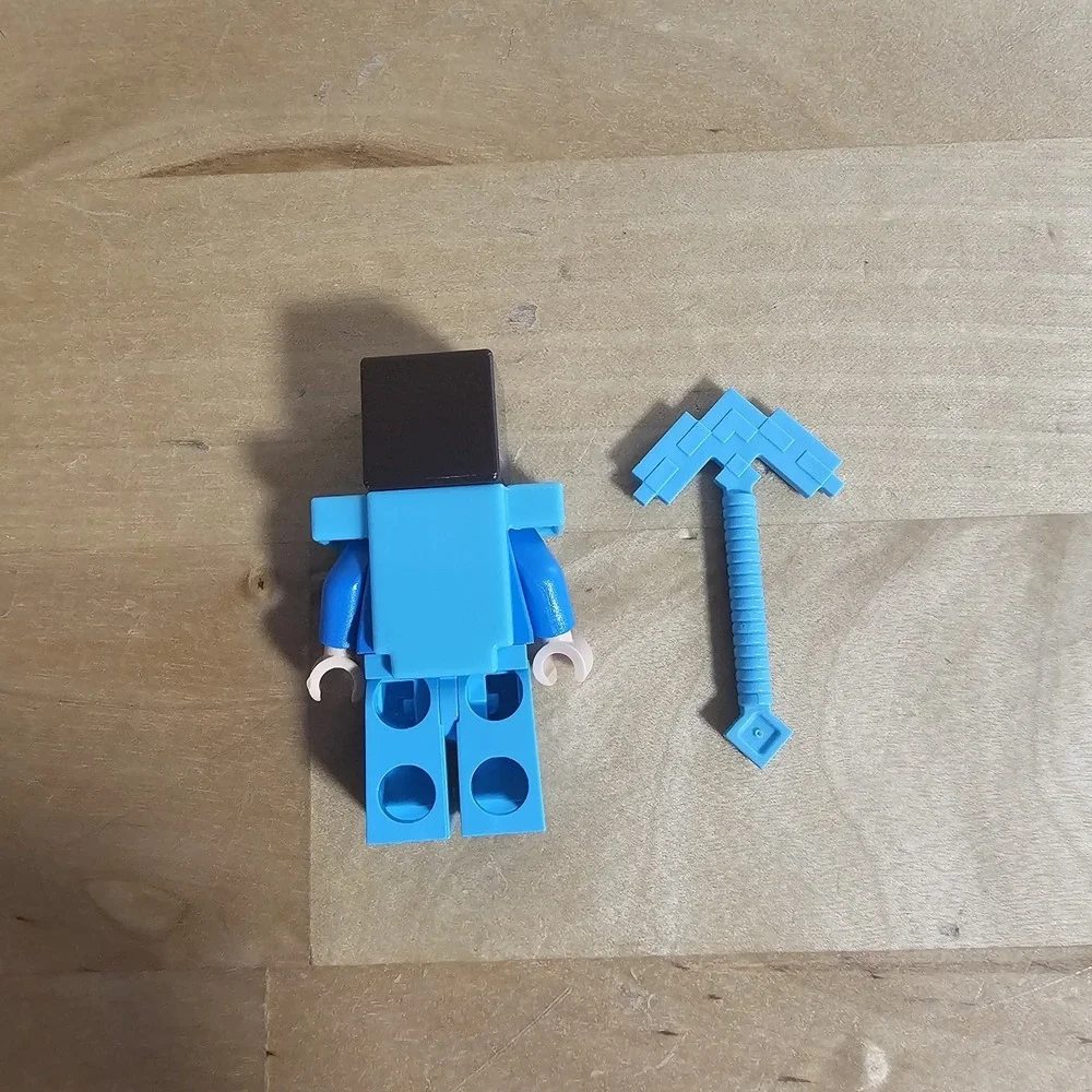 LEGO Steve Diamond Armor minifigure‎ 21117 21154 Minecraft